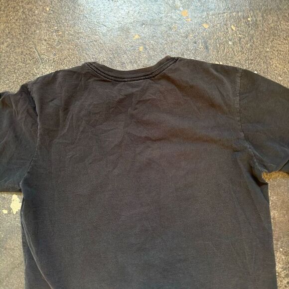 RVCA Men’s Faded Black T-Shirt Camo Graphic Logo Size Medium Standard Fit - Picture 8 of 13